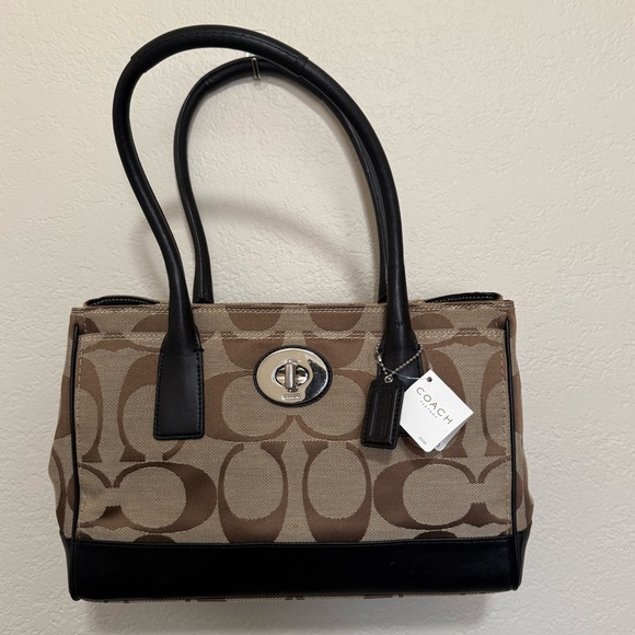 Coach Handbags - Coach Hampton Signature Madeline Shoulder Bag